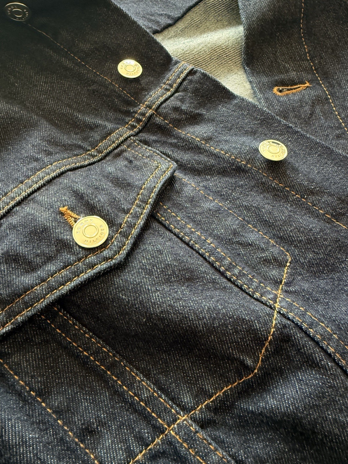 Tommy Hilfiger x Pendleton New York Stripe Blanket Wool Denim Jacket | Men's M image 7