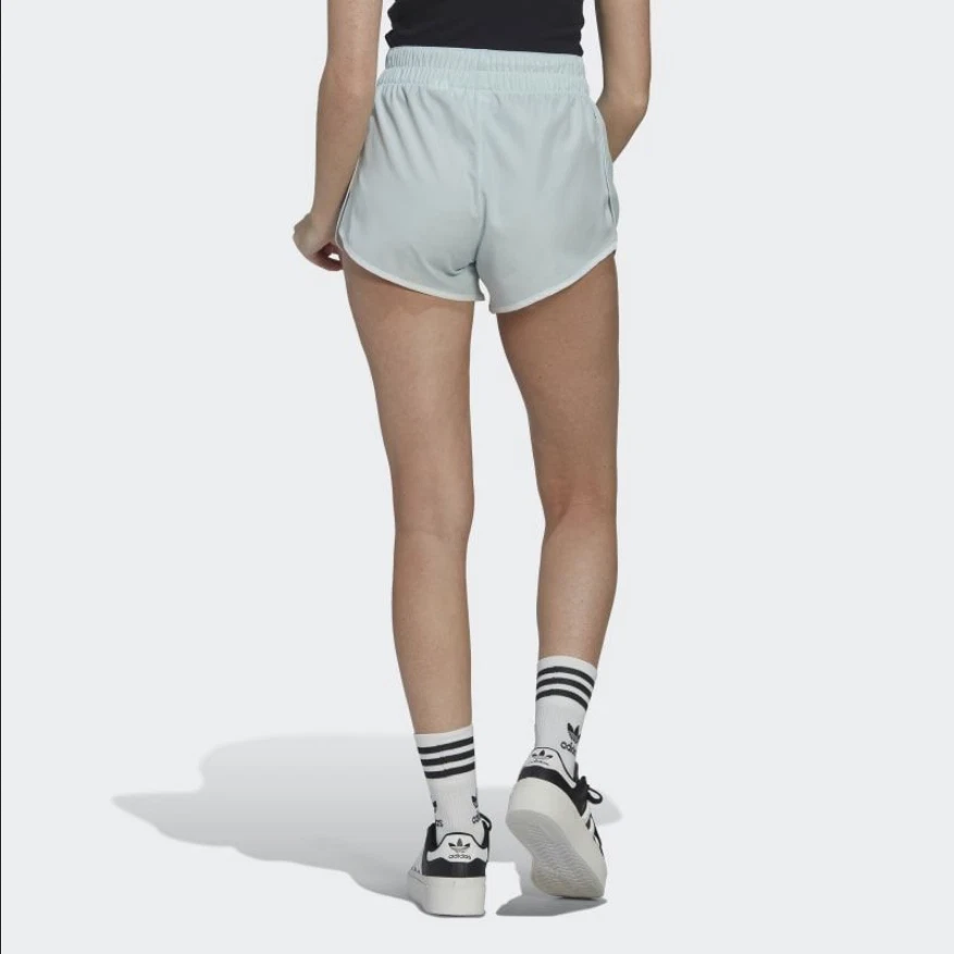 Adidas Short Femme Bleu Cordon de Serrage Taille Élastique HK5089 T34 XS - Photo 2/4