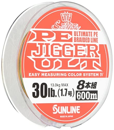 PEライン JIGGER ULT 0.8号600m SUNLINE PE Line Saltimate Jigger ULT Set of 8 600 m No. 1.7 30