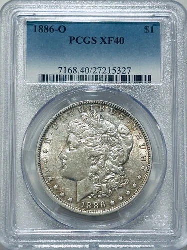 1886 O Morgan Silver Dollar PCGS XF40 Tougher Date Morgan