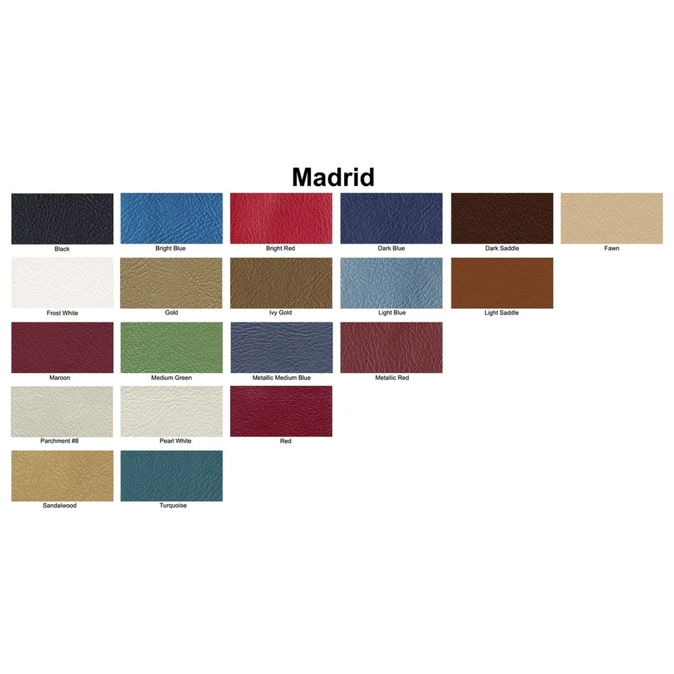 Солнцезащитный козырек для 1967-1968 Pontiac Firebird 2-дверный кабриолет Madrid средний зеленый - Изображение 3 из 4