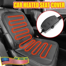 Universal Heated Car Seat Cushion 12V Front Row Heater Warmer Warming Cover NEW