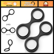 2PCS Silicone Handcuffs Costume Prop - Flexible Rubber Party Toy for Halloween C