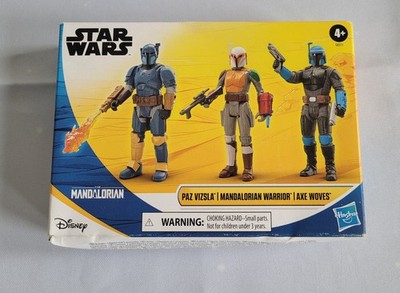 Mandalorian Warrior Axe Wolves Paz 3 Pack Epic Hero Series Unite The Clans