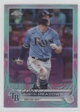2022 Topps Chrome Sonic Aqua & Pink Pulse Refractor /199 Austin Meadows #10 0c6