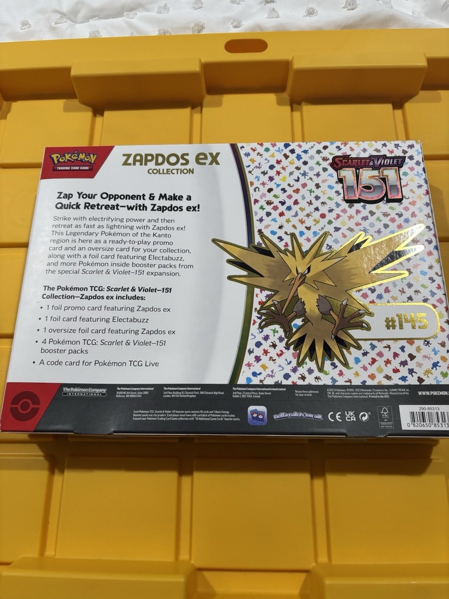 pokemon card machoke Zapdos ex 202/165 Pokémon 151 SIR (#001)