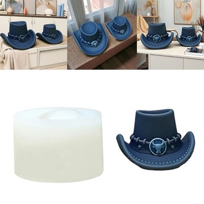 Cowboy Hat Silicone Crafting Set Plasters Casting Decoration Projects