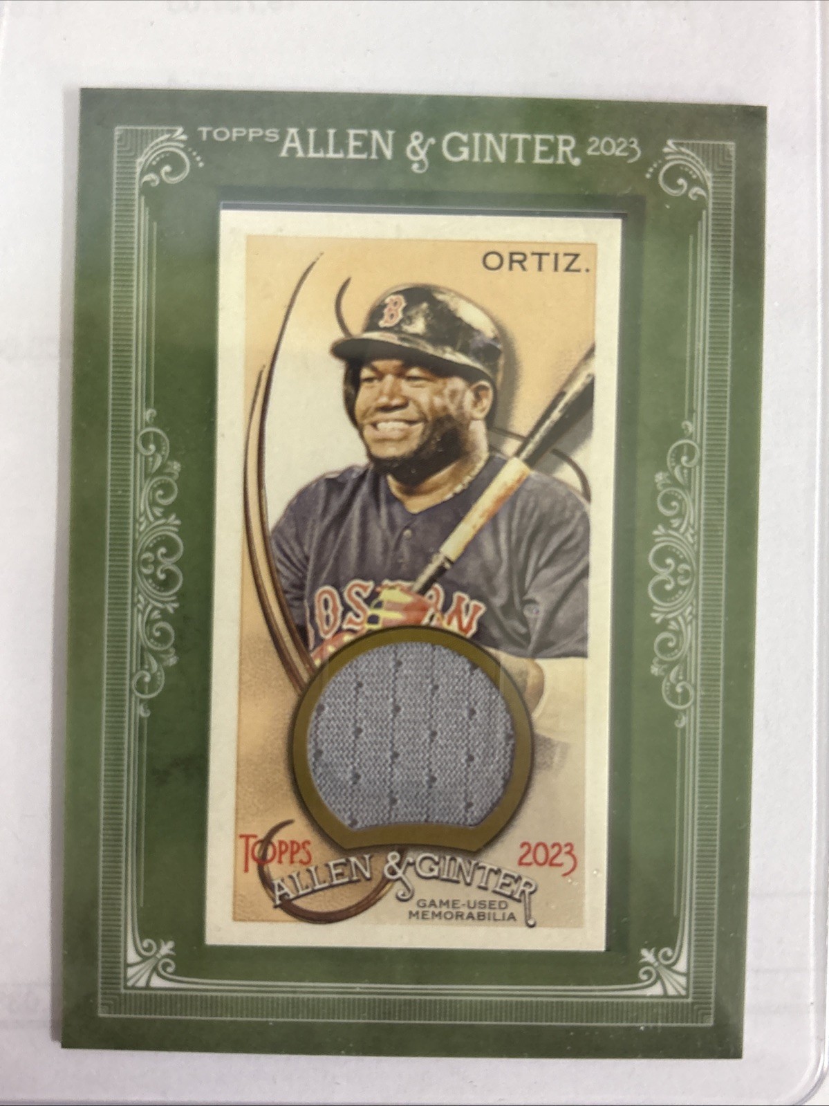 2023 Topps Allen & Ginter - Mini Framed Relics David Ortiz #MFR-DO (MEM)
