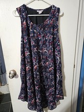 Pre-owned Royal Paisley Flora Sleeveless Mini Dress OSFA