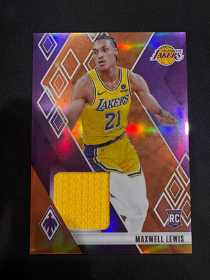 2023-24 Panini Phoenix - Rookie Mem - Maxwell Lewis Orange /75 (MEM, RC)