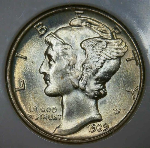 1939__MS 67__Mercury Dime__NGC, Unc Silver Coin
