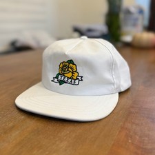 Yellow Rose of Texas Embroidered Adjustable White 5-Panel Snapback Hat USA Made