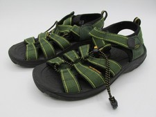 KEEN NEWPORT H2 FISHERMAN SANDALS GREEN BOY'S HIKING WATERPROOF SHOES SIZE 3 