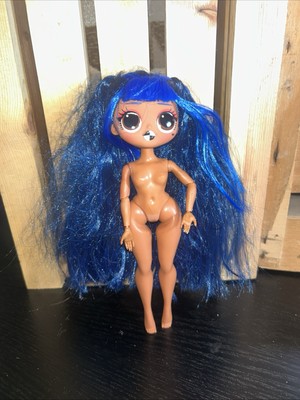 LOL Surprise OMG Downtown BB Fashion Doll Blue Hair Nude 9” Tall