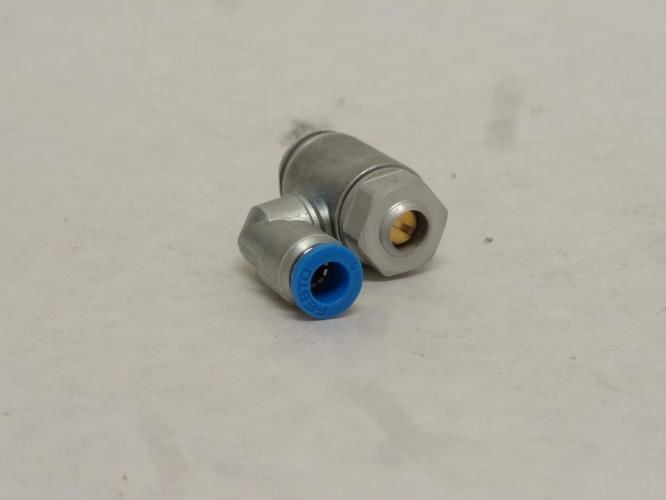209736 New-No Box; Festo GRXA-1/4-QS-6-D Flow Control Valve 6mm PTC 195813