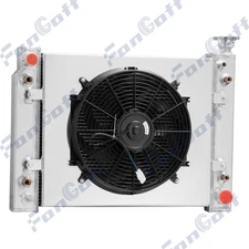 3 Row Radiator Shroud+Fan For 1988~1993 Chevy GMC C/K 1500 2500 3500 5.0L 5.7L