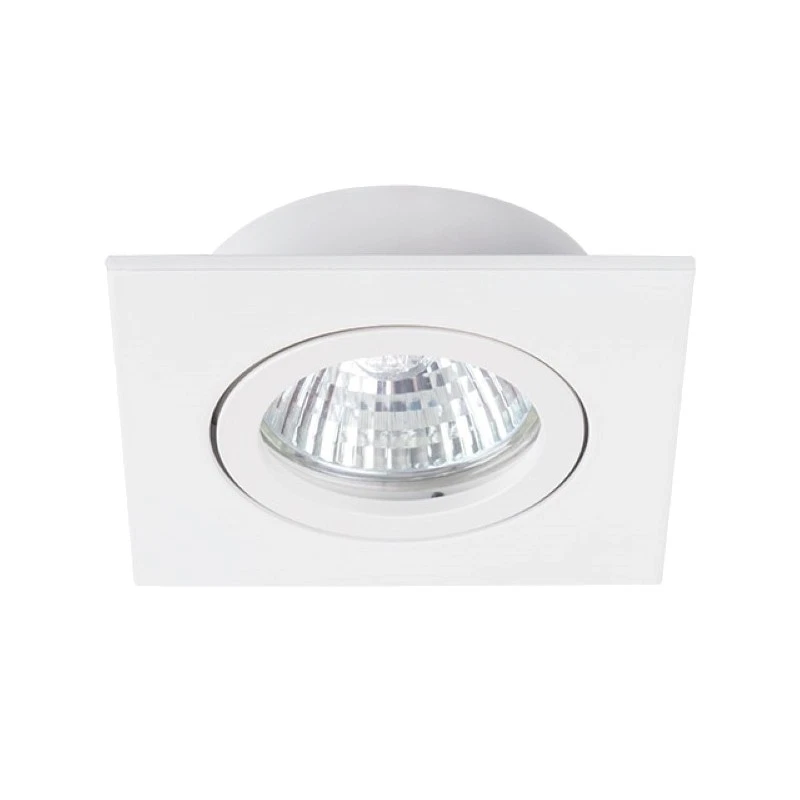 Einbaurahmen MR16/GU10 eckig/schwenkbar 70mm DA,DALLA CT-DTL50-W, weiß - Bild 1 von 1