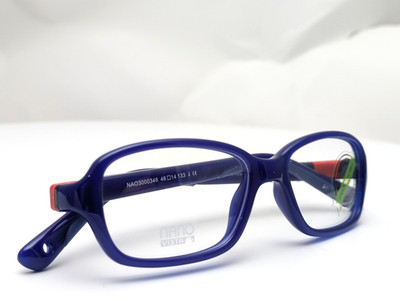 Nano Vista Replay 3.0 03 Navy Red Kids Eyeglasses Frames 46-14-133