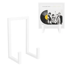 2 Set Vinyl Records Storage Holder, LP Stand CD Display Frame,Metal Album Sto...