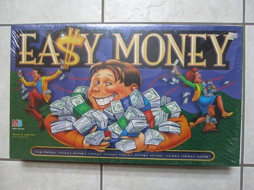 New Easy Money Board Game Vintage 1996 Milton Bradley Sealed Made In U.S.A.