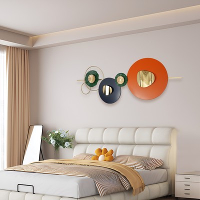 Wandmontierte Dekoration Wall Picture Metal Geometric Round Wall Decoration