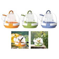 Parrot Travel Cage Bird Cage Portable with Water Bottle Small Animal Carry Case