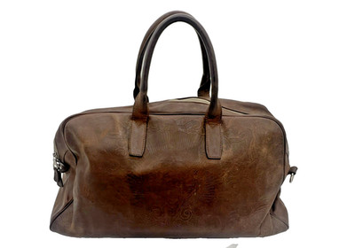 Leather Embossed Gladstone Bag ''American Muscle Wicked Quick Speed Cult'' RARE