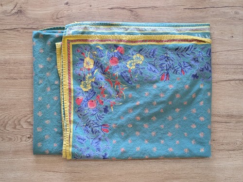 VINTAGE Williams-Sonoma French Provence Country Rectangular Tablecloth 90" x 70" - Picture 5 of 14