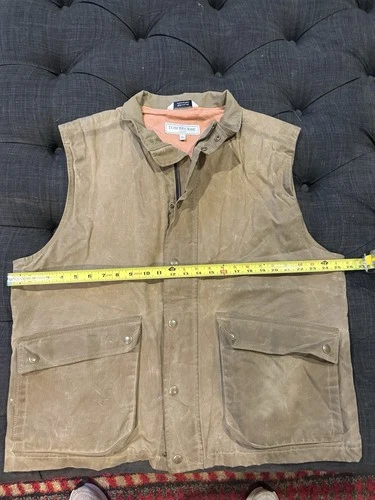 Men’s Tom Beckbe Kinsman Wax Cotton Canvas Vest XL image 4