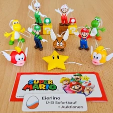 COMPLETE SET - Super Mario Kinder Joy - 2" Figures Toys Collection Figurines Set