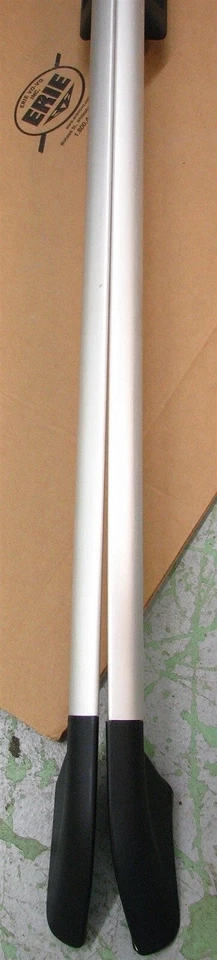 Baca de techo de aluminio plateado Volvo OEM Euro Rails para Volvo V70 XC70 01-07 Foto 2 de 4