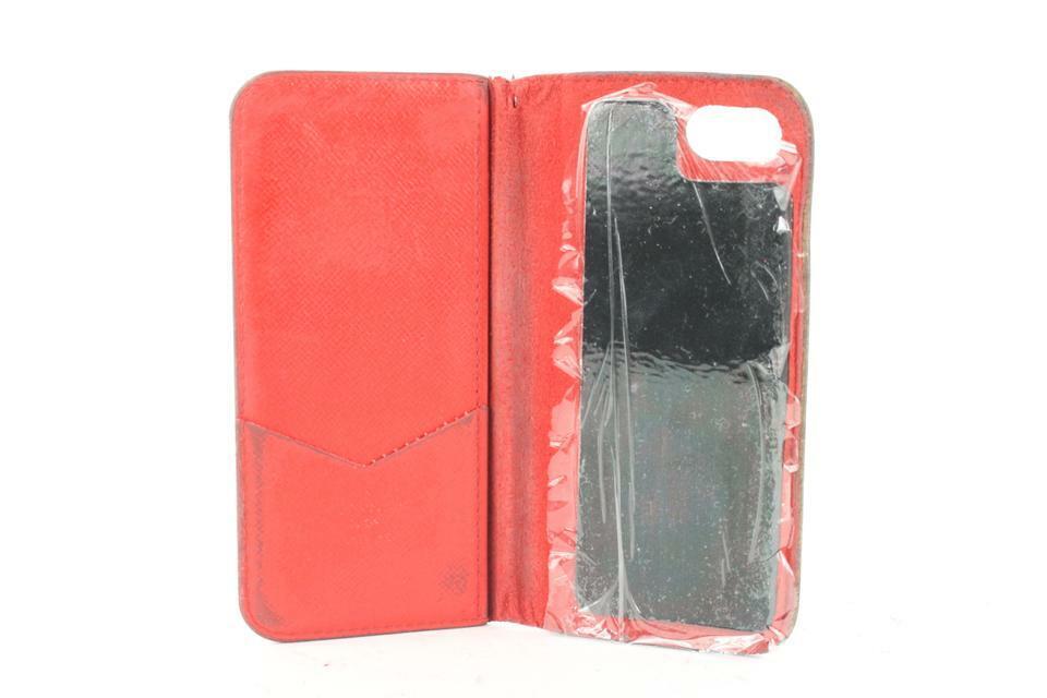 Louis Vuitton Supreme Red Epi Leather iPhone 7 Folio Case Louis Vuitton Supreme Red Epi Leather iPhone 7 Folio Case