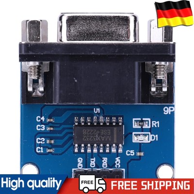 MAX3232 RS232 To TTL MAX232 Flashing Board TX RX VCC GND MAX3232 Chip