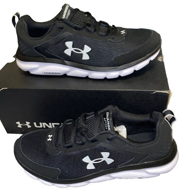 Size 11 - Under Armour Charged Assert 9 Women s Running Shoes Black/white