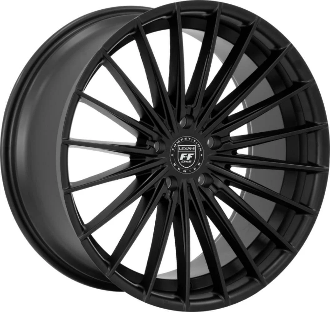 20 inch 20x9 Lexani RESSA Glossy Black wheel rim 5x120 +35