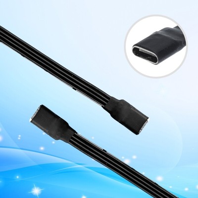 Heavy Duty USB C Flat Cable USB C Female to Female Data Cord for Quick Syncing