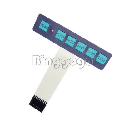 1x6 Matrix Array 6 Key Membrane Switch Keyboard Keypad 1*6 Keys with LED