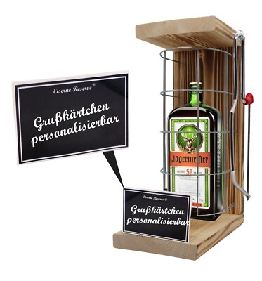 Jägermeister - Personalisierbares Geschenk - Eiserne Reserve Gitterkäfig
