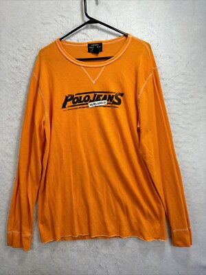 Vintage Polo Jeans Co Long Sleeve Shirt Men’s XXL Spell Out Ralph Lauren  Y2K