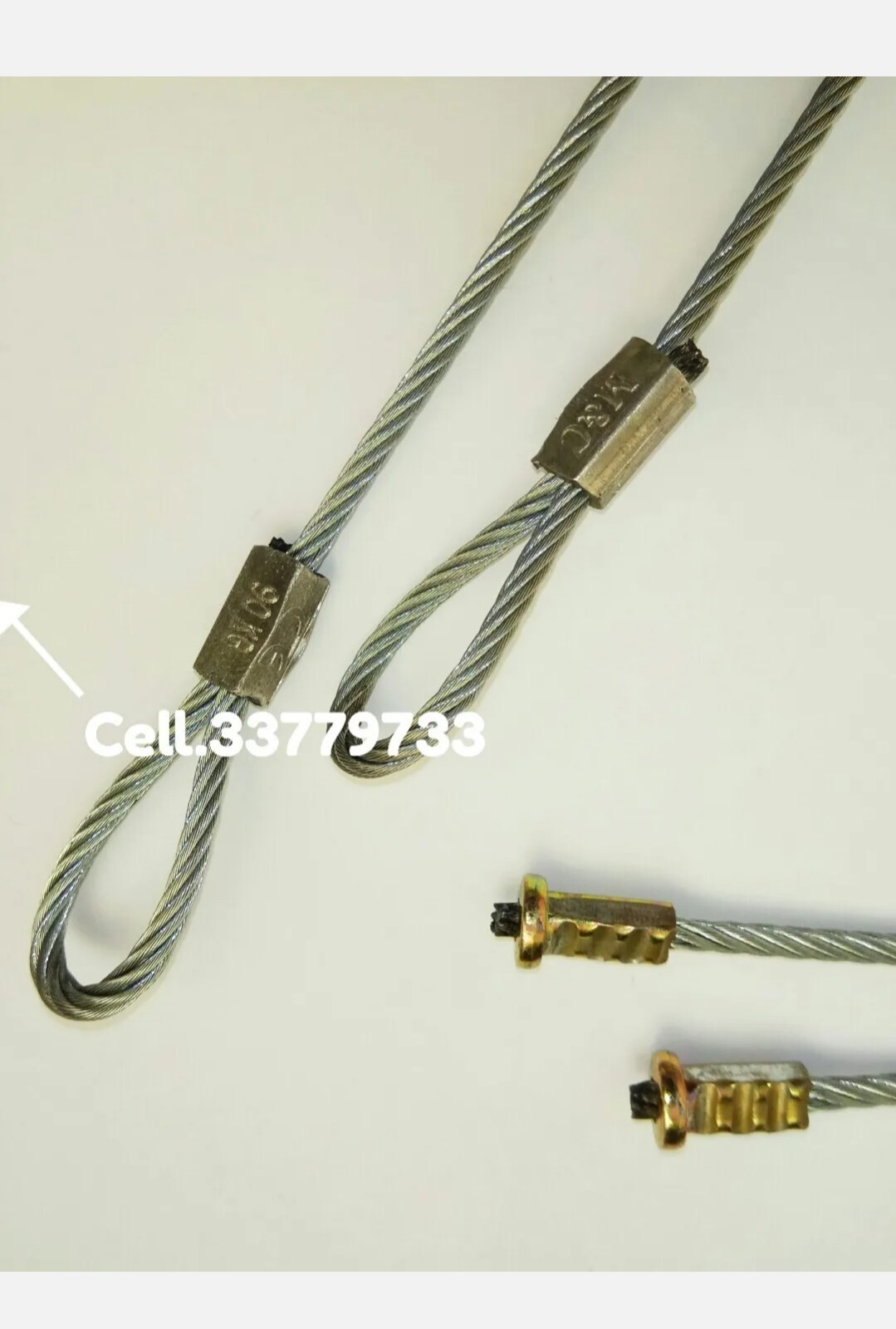 Funi Acciaio per Porte Basculanti con Testa Fungo e Asola | Montaggio Easy