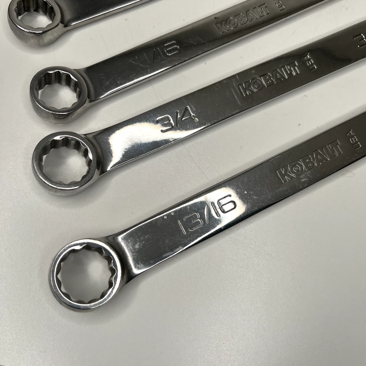 RARE Kobalt First Gen by Snap On 9 Piece 12 pt Combination Wrench Set Tools US