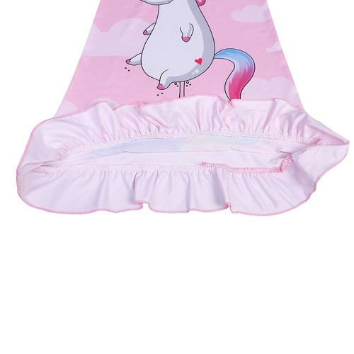 Cute Toddler Girls Unicorn Nightgown Nightshirt Pajamas Nightdress Sleepwear - Picture 6 of 15