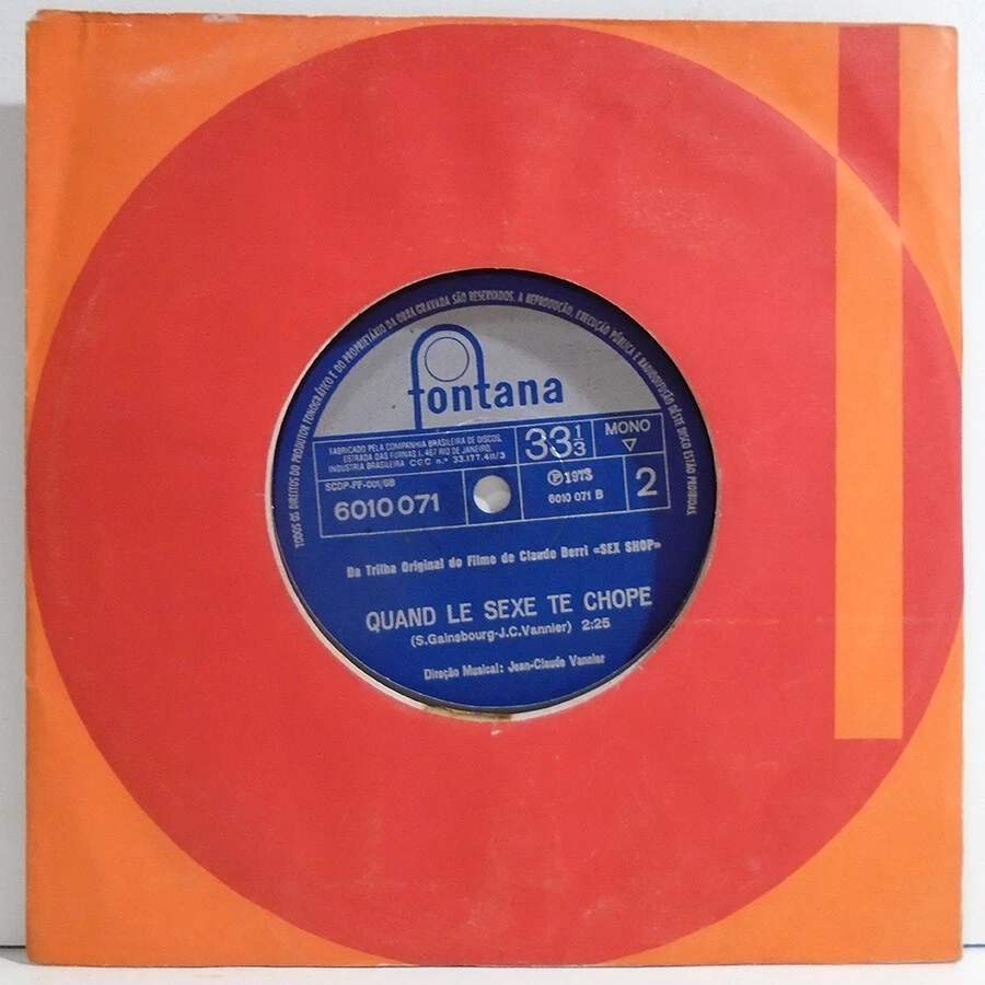 SERGE GAINSBOURG CLAUDE BERRI SEX SHOP OST BRAZIL 1973 MISPRINT 7 SEX  CHOP | eBay
