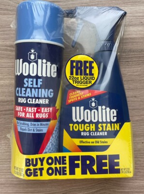 Vintage Woolite 2 Pack Rug Cleaner Self Cleaning Tough Stain Sealed 1994