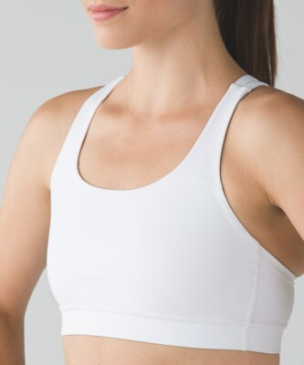 NWOT Lululemon Energy Bra White | SIZE 4 | eBay