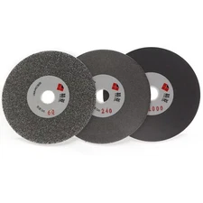 3Pcs 5" inch 125 mm Grit 60-3000 Diamond Grinding Discs Set Flat Lap Disk Wheels