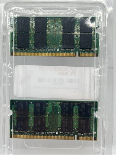 Komputerbay 4GB 2x2GB DDR2 SODIMM 667MHz PC25300 Unbuffered Apple Mac Memory RAM - Picture 2 of 2