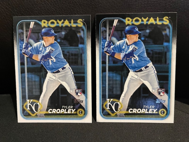 (2) 2024 Topps Tyler Cropley  RC #612 Royals