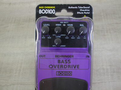Behringer BOD100 Bass Overdrive Pedal NEW Old Stock, Never Opened!
