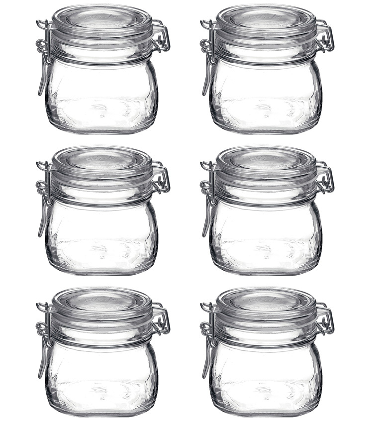 Set 6 Vasi Bormioli Fido 500ml - Barattoli per Regali Gourmet e Arredo